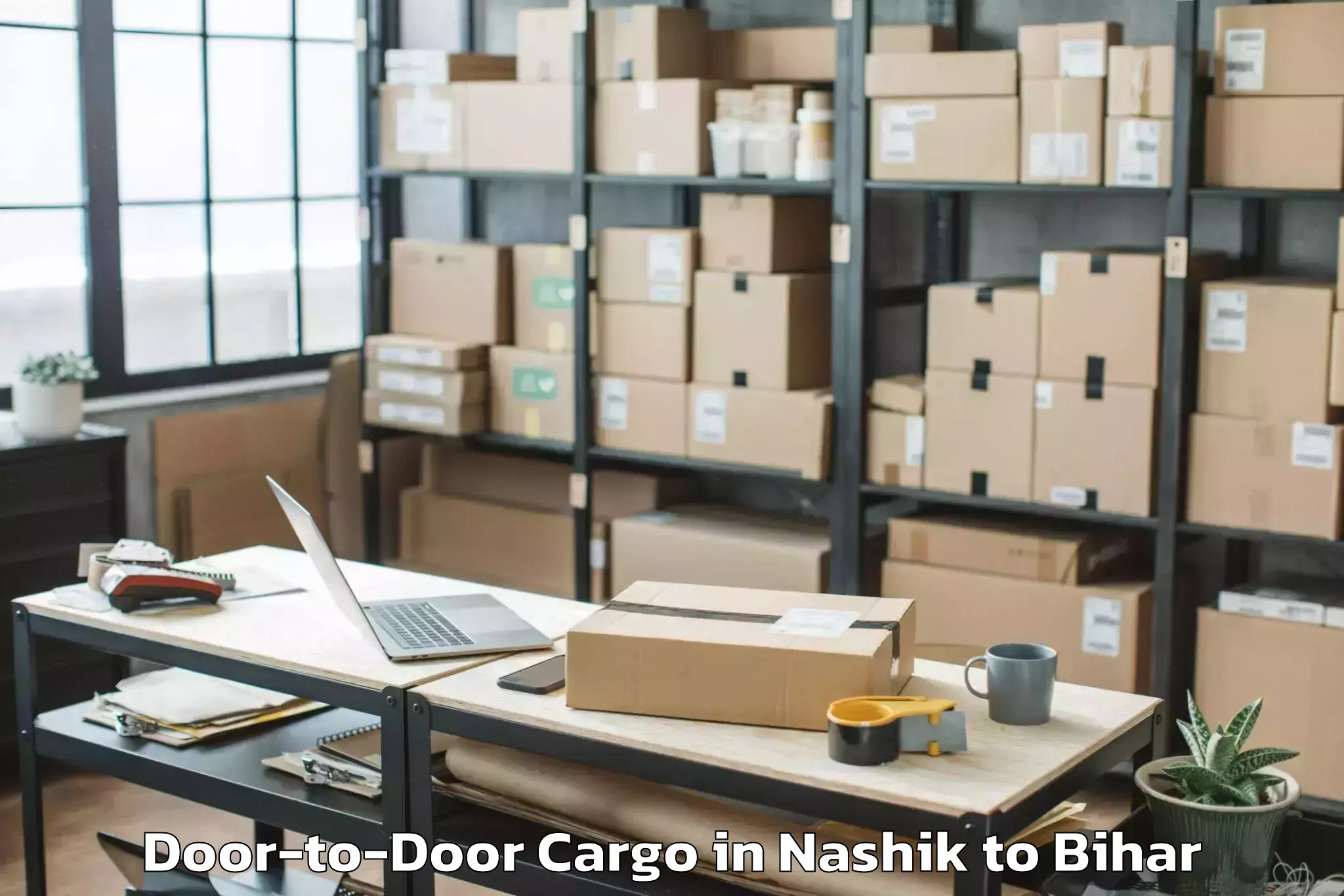 Trusted Nashik to Lauriya Nandangarh Door To Door Cargo